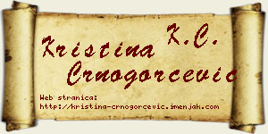 Kristina Crnogorčević vizit kartica